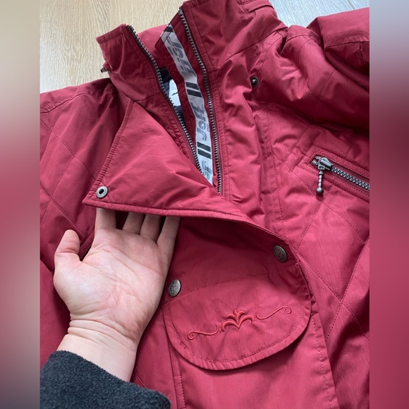 Vintage 80s 1990s JOFF Burgundy Red Ski Jacket - Picture 8 of 9